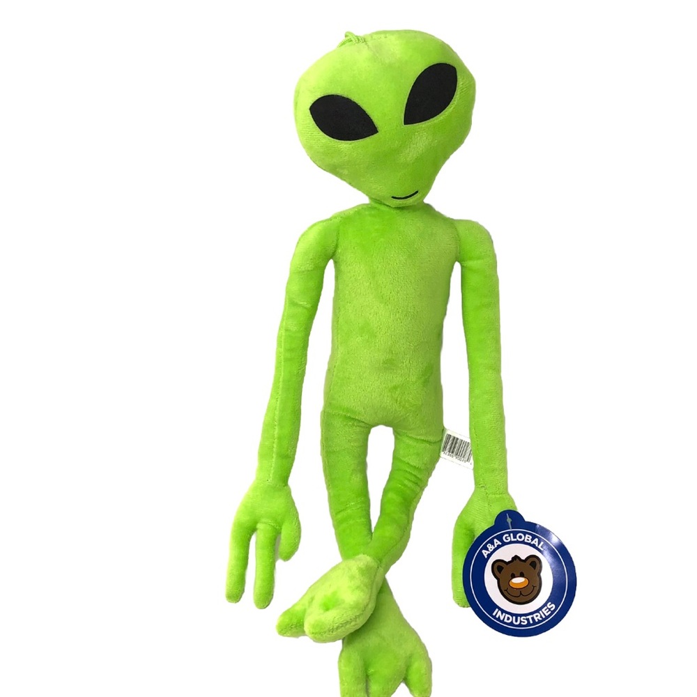 Alien Plush Green Color Eyes Glow In The Dark Plush Toy